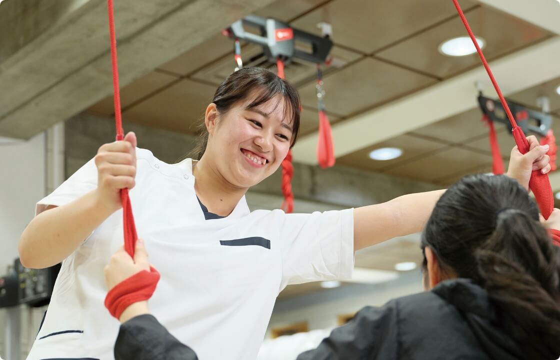 介護施設での実習の様子